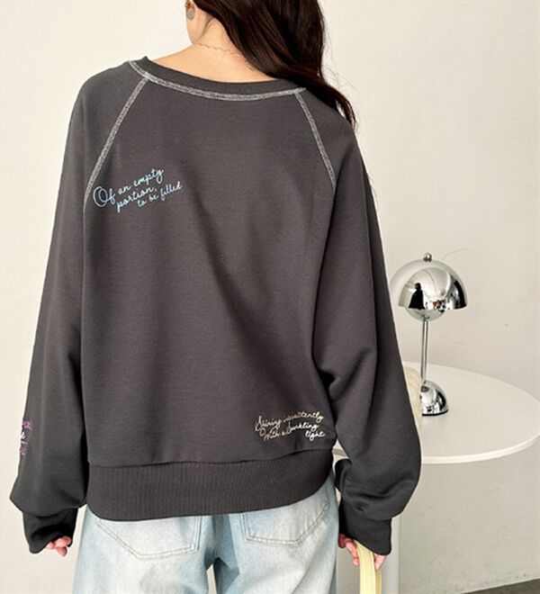 GeeRA（ジーラ）の「ミックスロゴ裏毛スウェット（カットソー）」｜詳細画像