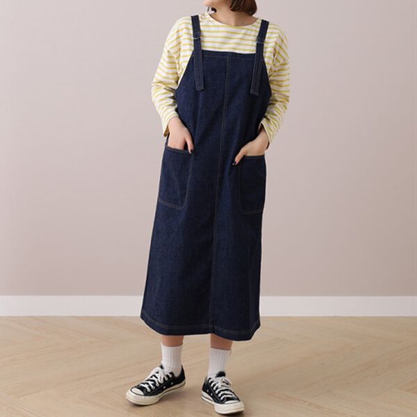 BELLUNA（ベルーナ）の「＜ｓｏｒａｆｕｋｕ＞ポケット使いジャンパースカート（ジャンパースカート）」｜詳細画像