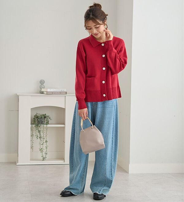 BELLUNA（ベルーナ）の「アウター感覚！ニットジャケット（その他ジャケット）」｜詳細画像