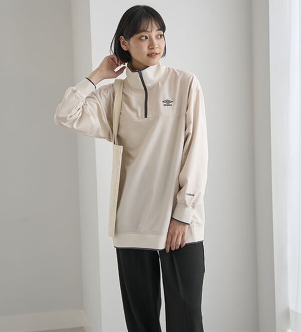 BELLUNA（ベルーナ）の「＜ｕｍｂｒｏ＞ハーフジッププルオーバー（カットソー）」｜詳細画像