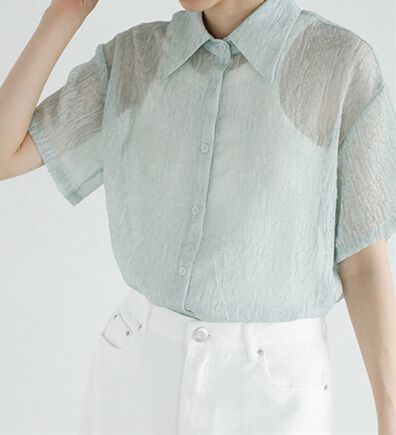 GeeRA（ジーラ）の「ニュアンスワッシャーシアーシャツ（シャツ）」