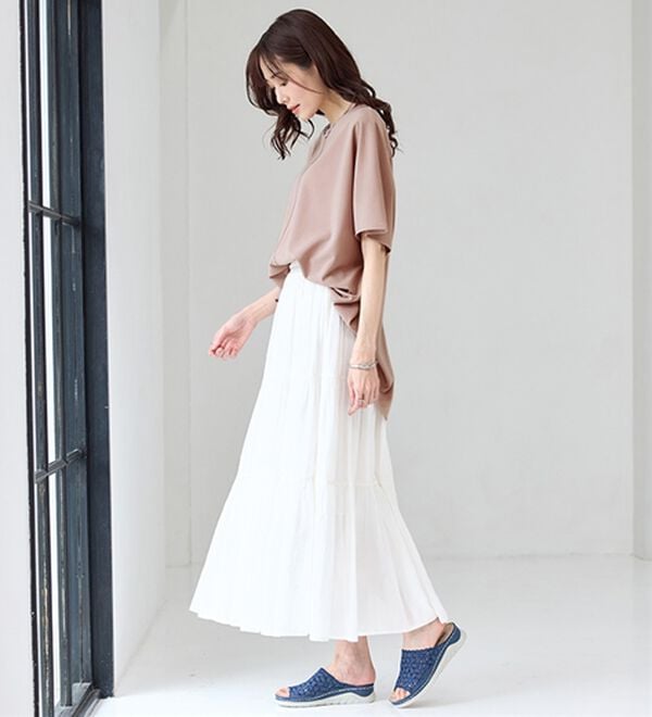 BELLUNA（ベルーナ）の「幅広フラワーレースミュール（サンダル・ミュール）」｜詳細画像