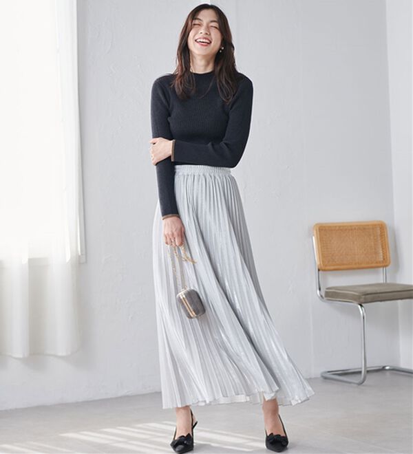 RANAN（ラナン）の「もちもちリブパイピングハイネックニット（ニット・セーター）」｜詳細画像