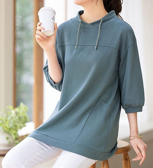 ルフラン（ルフラン）の「【３色組】衿デザイン柔らか素材プルオーバー＜タルチェ＞（カットソー）」｜詳細画像