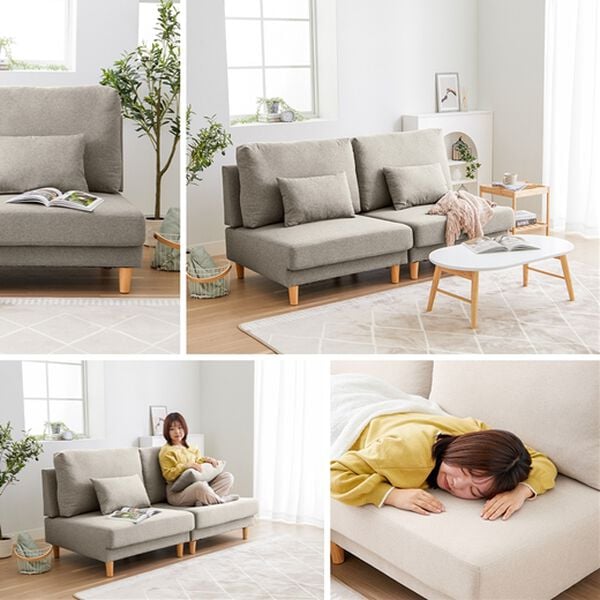 iellio（イエリオ）の「座面ゆったりボリュームソファ（ソファ）」｜詳細画像