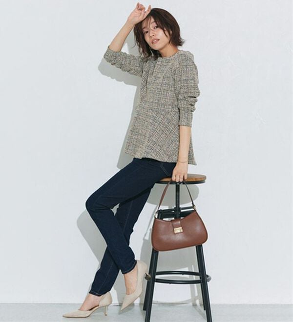 Pierrot（ピエロ）の「【ＸＳ～４Ｌ】ストレッチスキニーデニムパンツ（フルレングスパンツ）」｜詳細画像