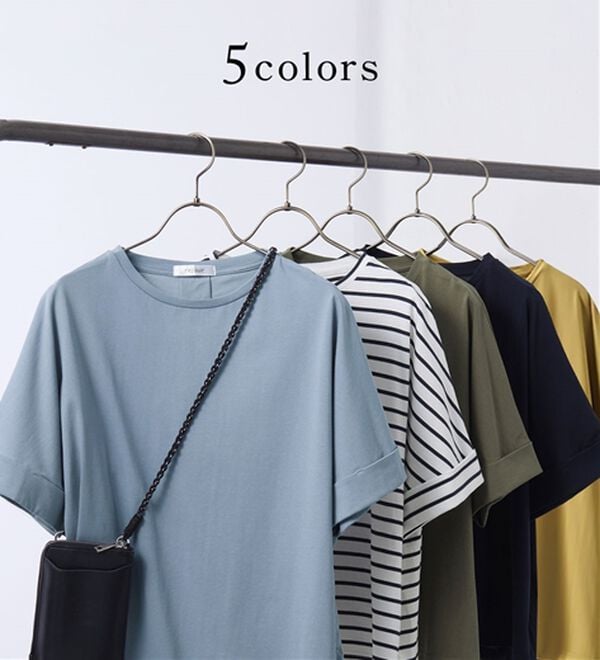 BELLUNA（ベルーナ）の「ヒンヤリ実感！大人顔サマ見えゆったりＴシャツ（Tシャツ）」｜詳細画像