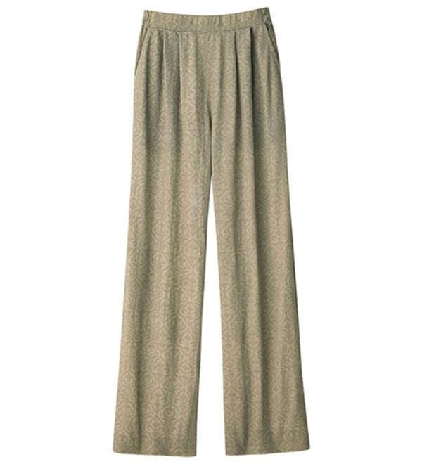 ルフラン（ルフラン）の「タック入りワイドパンツ＜プティール＞（ワイドパンツ・ガウチョ）」｜ベージュ幾何柄