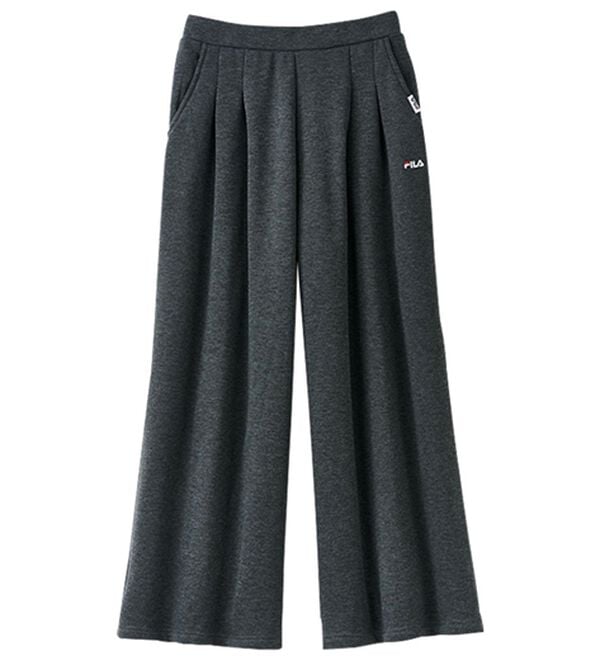 センソユニコ時雨　ブラック ガウチョパンツ サイズ40 FILA＞裏シャギータック使いガウチョパンツ - ベルーナ【公式】