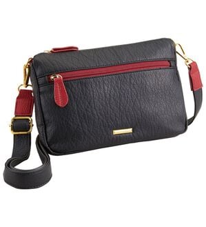 「レザータッチのポシェット（その他バッグ）」｜ブラック