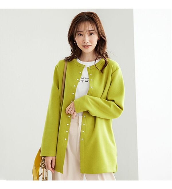 BELLUNA（ベルーナ）の「時短コーデ！ダンボール素材ロングカーデアンサンブル（アンサンブル）」｜詳細画像