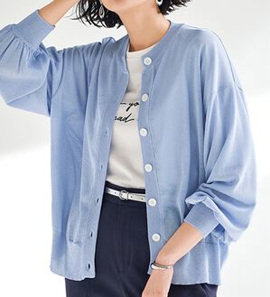 BELLUNA（ベルーナ）の「ヒンヤリ冷感！ゆったりカーディガン（ニットカーディガン）」｜詳細画像