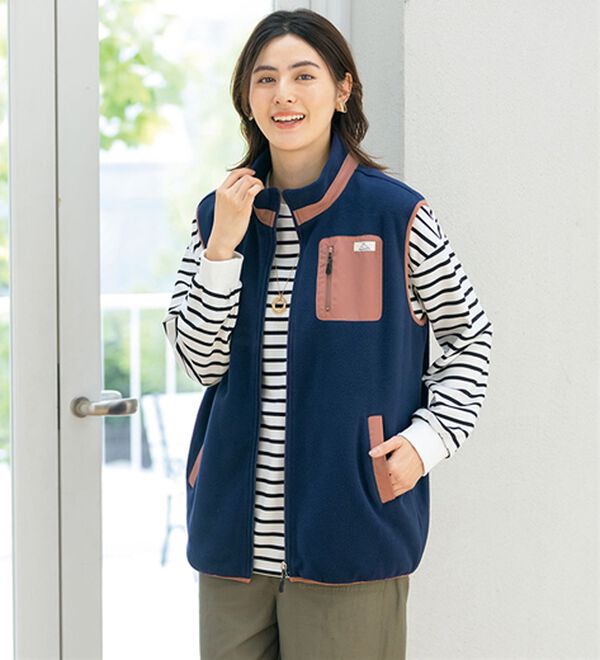 ルフラン（ルフラン）の「あったかフリースベスト（ベスト）」｜詳細画像