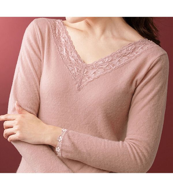 「【３色組】暖かウール入り両起毛インナー（肌着・インナーウェア）」｜詳細画像