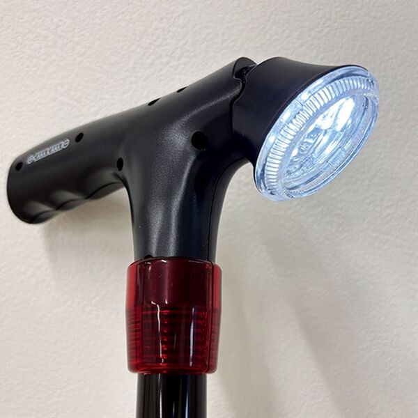 「ＬＥＤライト・ブザー・補助ハンドル付杖（シニア・生活サポート）」｜詳細画像