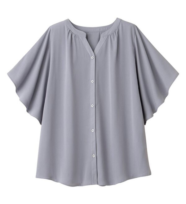 eLLa エラ　プルオーバー フレアー トップス　ブラック eLLa エラ プルオーバー フレアー トップス ブラック トップス