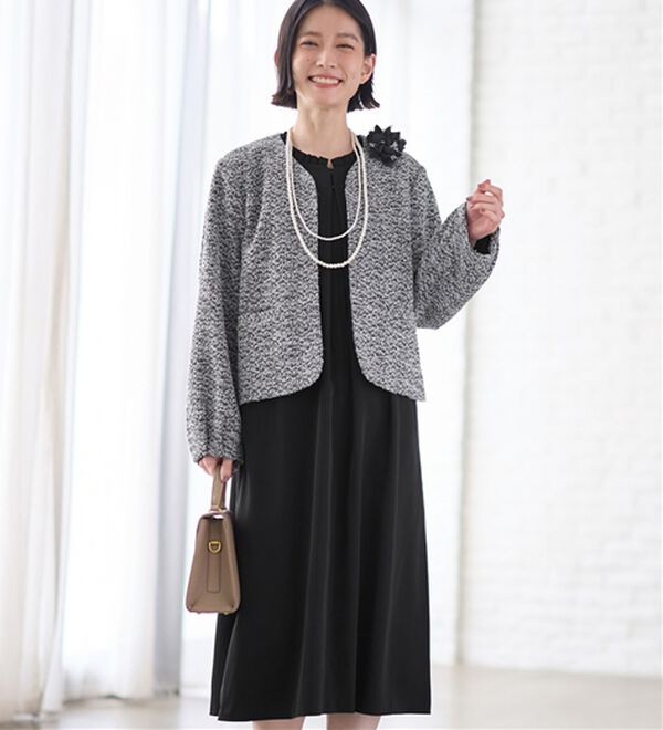Viola e Viola（ヴィオラ エ ヴィオラ）の「【４点セット】入卒お任せ！２ジャケットワンピーススーツ（ワンピースセットスーツ）」｜詳細画像