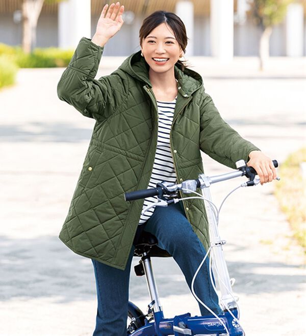 BELLUNA（ベルーナ）の「中わたキルト２ＷＡＹロングコート（ロングコート）」｜詳細画像