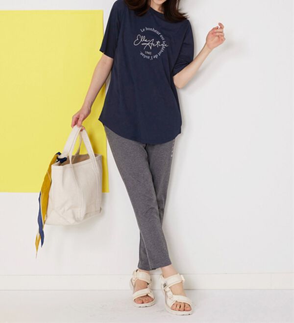 BELLUNA（ベルーナ）の「＜ＥＬＬＥ　Ａｃｔｉｖｅ＞裏メッシュ裾ラウンドチュニック（チュニック）」｜詳細画像