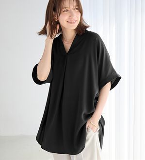 Viola e Viola（ヴィオラ エ ヴィオラ）の「【接触冷感】ひんやり！さらさらＥＡＳＹタックスキッパーチュニック（チュニック）」｜詳細画像