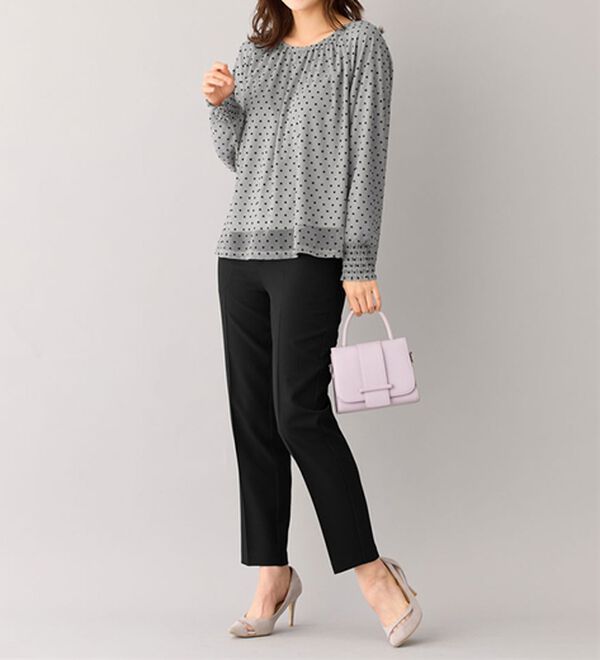 alotta（アロッタ）の「ハート柄フロッキーチュールブラウス（ブラウス）」｜詳細画像