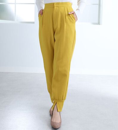 BELLUNA（ベルーナ）の「ツイル素材パンツ（フルレングスパンツ）」