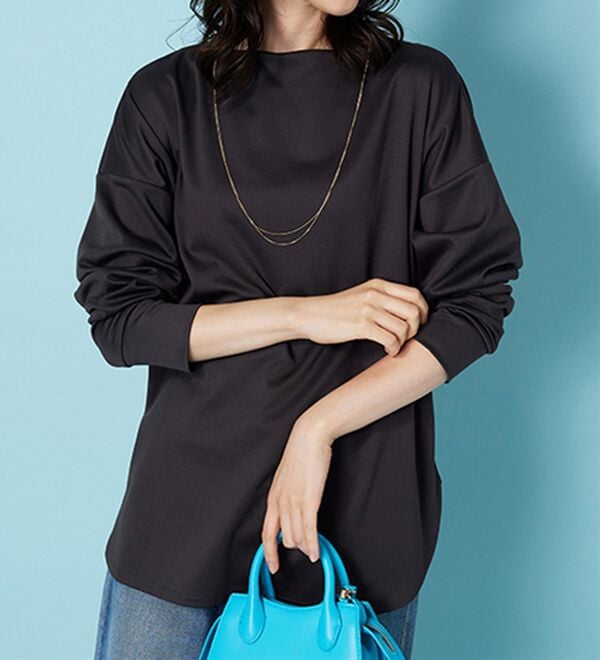 BELLUNA（ベルーナ）の「もちっとなめらか！大人顔サマ見えプルオーバー（カットソー）」｜詳細画像