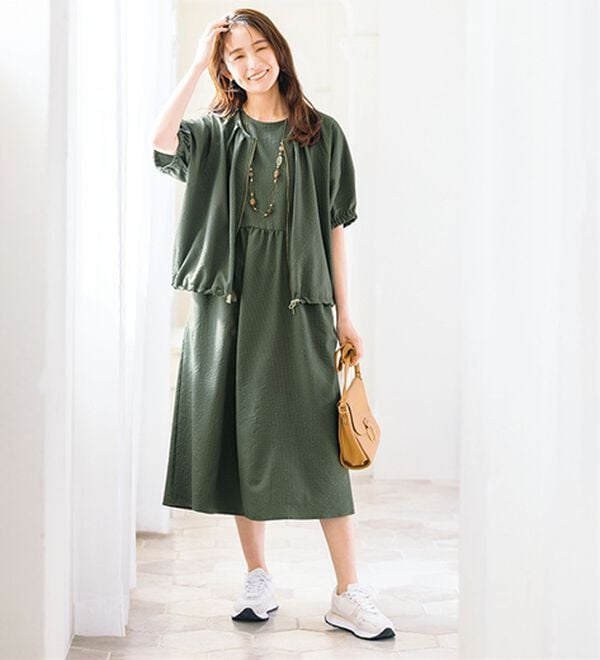 ルフラン（ルフラン）の「お買得＊活躍ブルゾン＆ワンピ（ブラウススーツ）」｜詳細画像