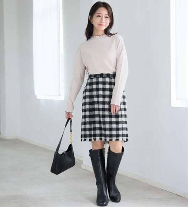 A HAPPY MARILYN（アハッピーマリリン）の「【Ｌ～８Ｌ】綿タッチで極上の着心地、選べるテレコリブトップス。（カットソー）」｜詳細画像