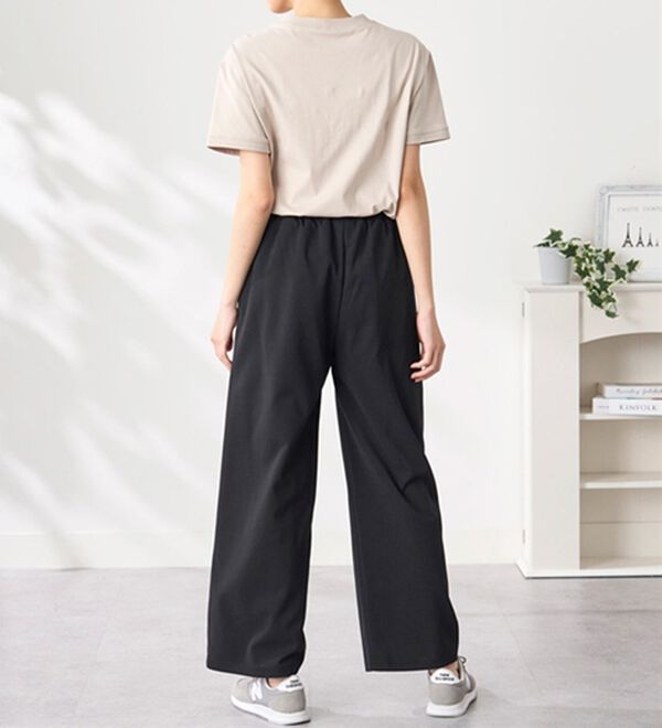BELLUNA（ベルーナ）の「＜ＦＩＬＡ＞ジョーゼット素材タックワイドパンツ（ワイドパンツ・ガウチョ）」｜詳細画像