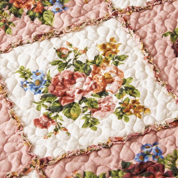 フリル付パッチワーク調ベッドカバー - ベルーナ【公式】