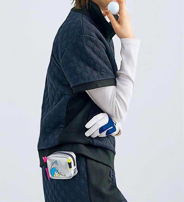 BELLUNA（ベルーナ）の「【タキシードサム】リブ切替キルト風ベスト（ベスト）」｜詳細画像