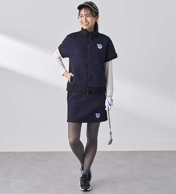 BELLUNA（ベルーナ）の「【タキシードサム】リブ切替キルト風ベスト（ベスト）」｜詳細画像