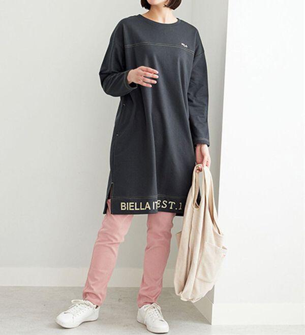 BELLUNA（ベルーナ）の「＜ＦＩＬＡ＞配色ステッチデザインワンピース（その他ワンピース）」｜詳細画像