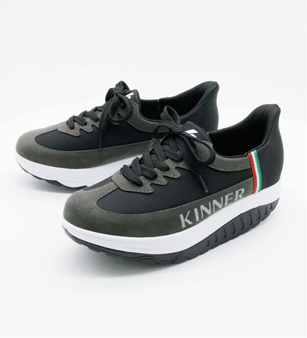 BELLUNA（ベルーナ）の「＜キナー＞さっと履ける！牛床革ローリングソールシューズ（スニーカー）」｜詳細画像