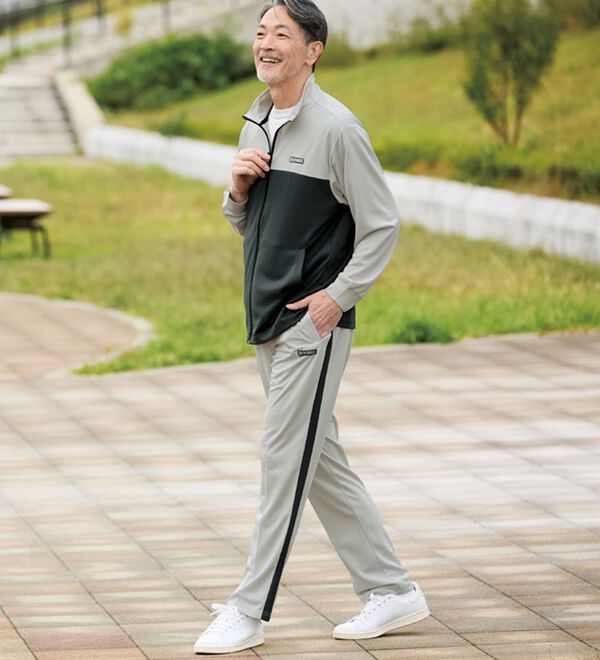 「＜ケー・スイス＞配色ＵＶジャージ上下セット（メンズゴルフウェア）」｜詳細画像