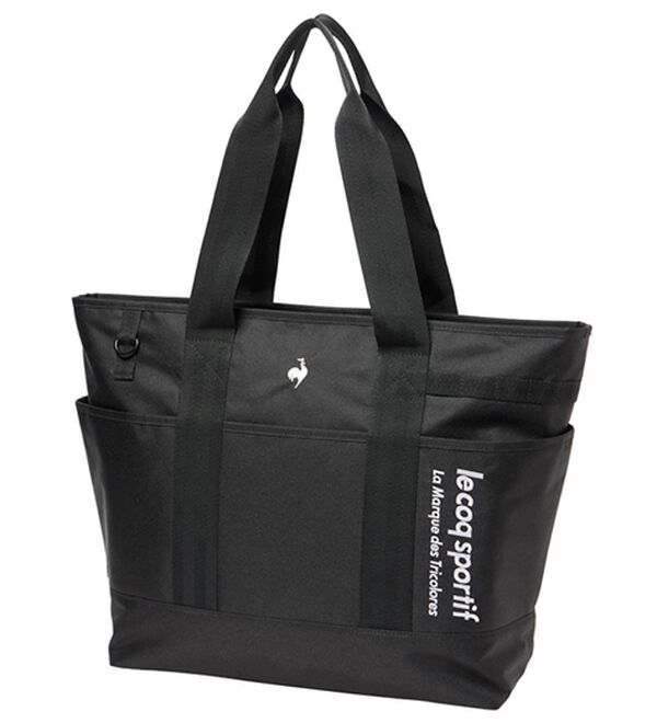 「＜ルコック＞スポーティーデザイントートバッグ（メンズトートバッグ）」｜ブラック
