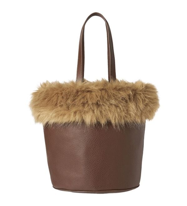 RANAN（ラナン）の「フェイクファーデザインミニトートバッグ（ハンドバッグ）」｜詳細画像