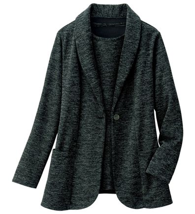 ルフラン（ルフラン）の「軽やかな着心地！メランジ調アンサンブル（アンサンブル）」