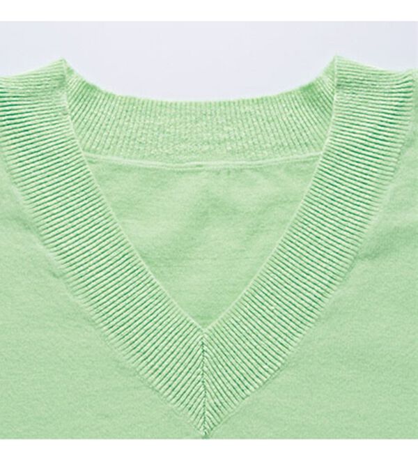 RANAN（ラナン）の「もちもちベーシックニット（Vネック・ハイネック）（ニット・セーター）」｜詳細画像