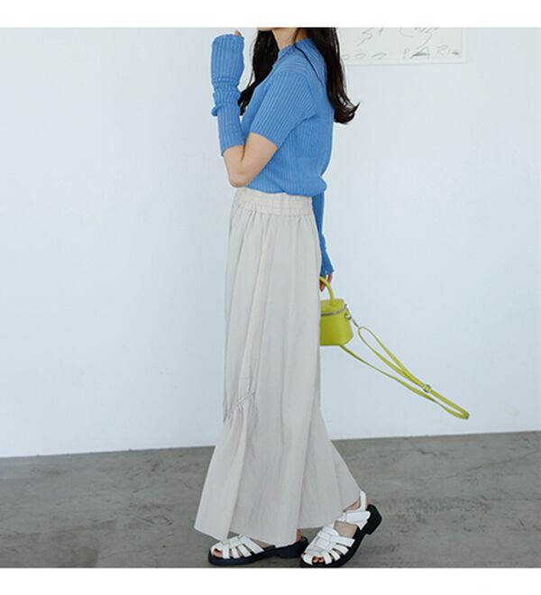 GeeRA（ジーラ）の「アームウォーマー付リブニット（ニット・セーター）」｜詳細画像