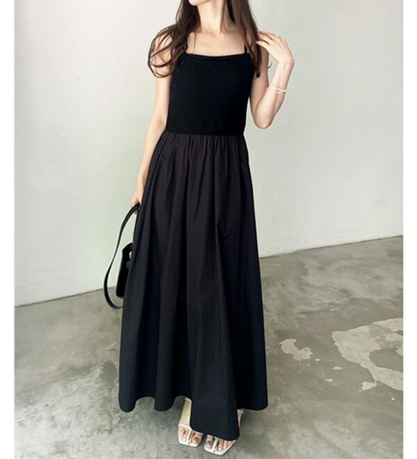 GeeRA（ジーラ）の「着回し異素材ドッキングキャミワンピース（ドッキングワンピース）」｜詳細画像