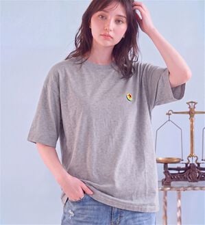 「＜Disney＞【トイ・ストーリー5】バックプリントワイドTシャツ（カットソー）」｜杢グレー