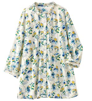 BELLUNA（ベルーナ）の「ナチュラル柄プリントブラウス（ブラウス）」｜オフ白系花