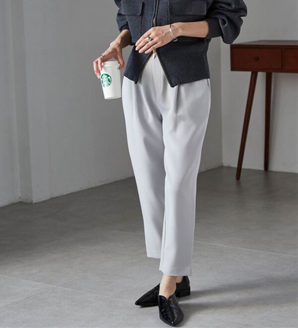 RANAN（ラナン）の「美脚シルエットクロップドパンツ（フルレングスパンツ）」｜詳細画像