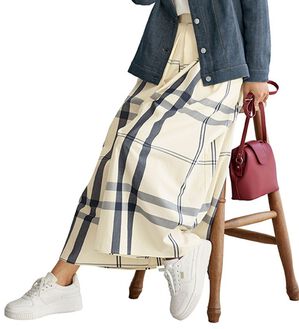 BELLUNA（ベルーナ）の「チェック柄スカーチョ（ワイドパンツ・ガウチョ）」｜ビッグチェック