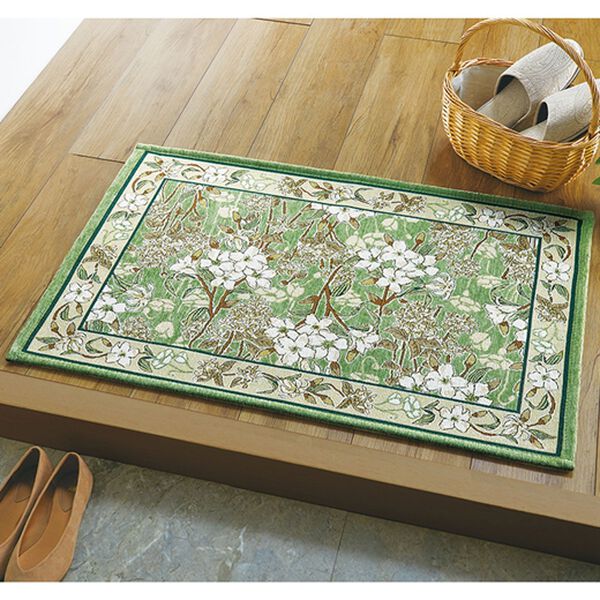 「ゴブラン織玄関マット「リリー」（玄関マット）」｜詳細画像