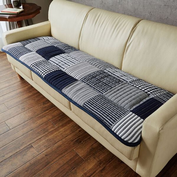 「刺し子調涼やかシリーズ（ソファーカバー）」｜詳細画像