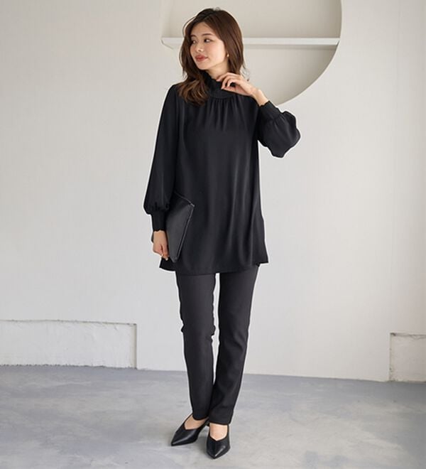 BELLUNA（ベルーナ）の「リブニット使いチュニック（チュニック）」｜詳細画像