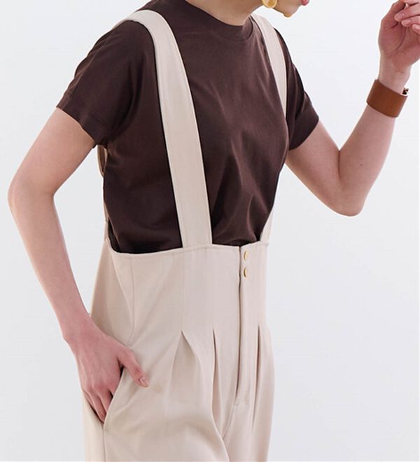 RANAN（ラナン）の「【選べる袖丈】＜BC＞綿100％プチハイネックＴシャツ（カットソー）」｜詳細画像